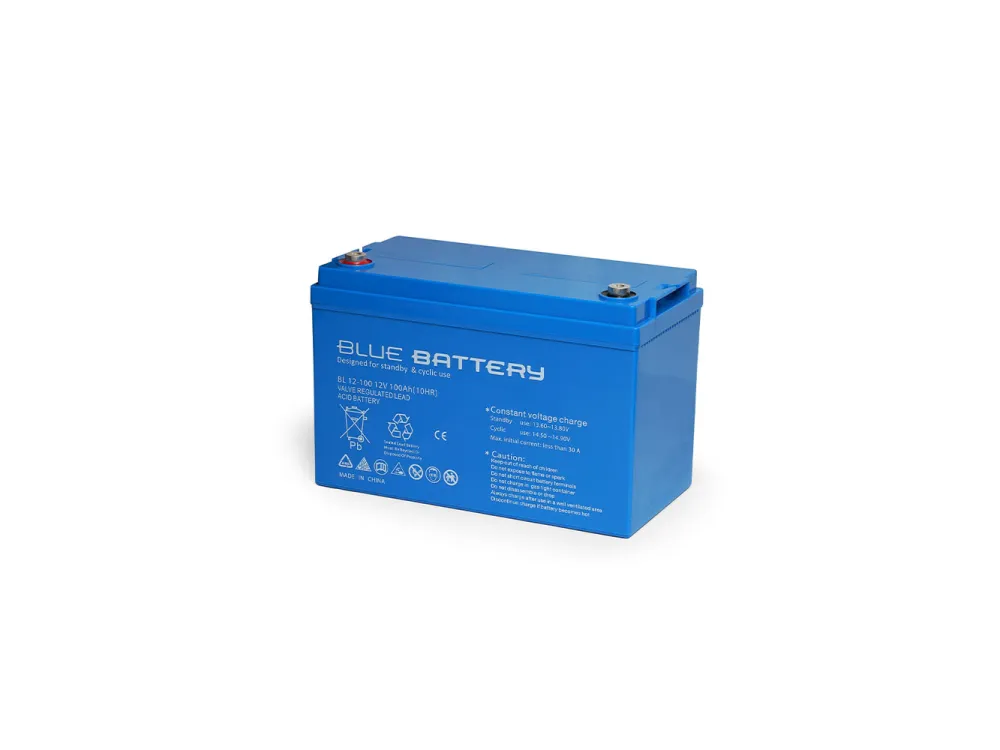 Blue Battery 12 Volt 100 Amper Bakımsız Kuru Akü Ups Aküsü