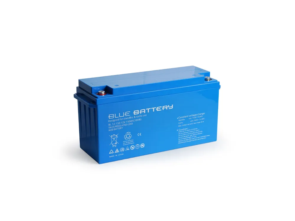 Blue Battery 12 Volt 150 Ah Bakımsız Kuru Akü Ups Aküsü