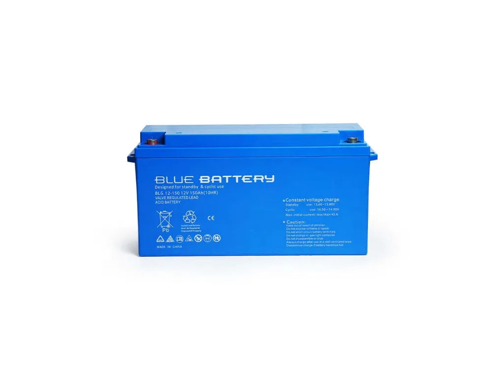 Blue Battery 12 Volt 150 Amper Jel Akü Derin Döngü
