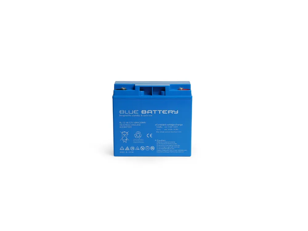 Blue Battery 12 Volt 18 Amper Bakımsız Kuru Akü Ups Aküsü