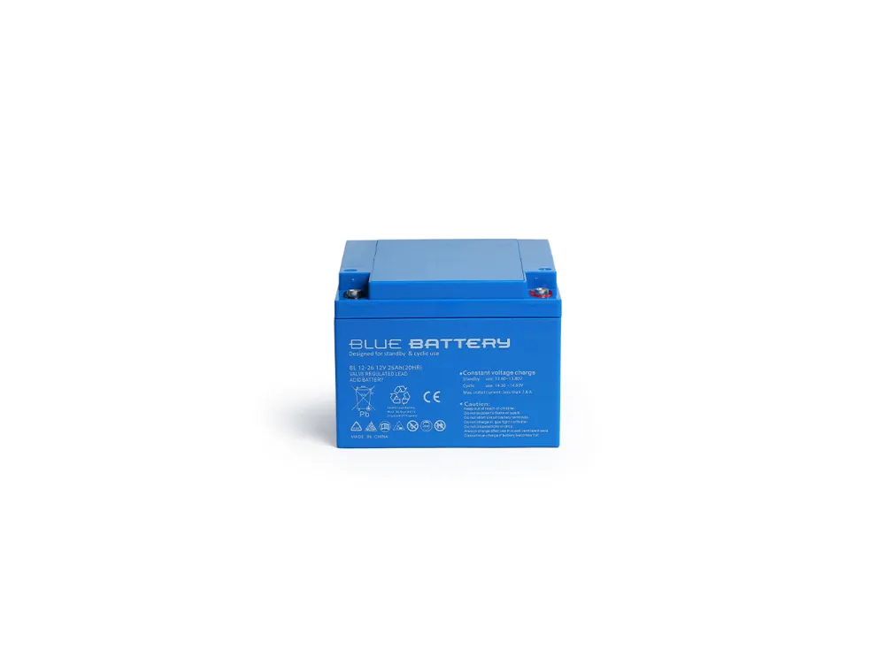 Blue Battery 12 Volt 26 Amper Bakımsız Kuru Akü Ups Aküsü