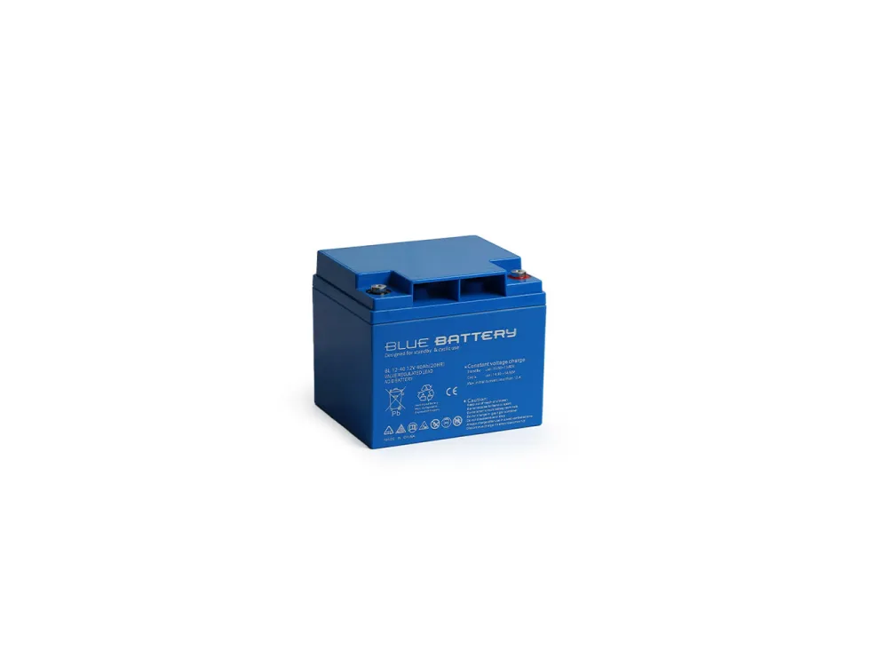 Blue Battery 12 Volt 40 Amper Bakımsız Kuru Akü Ups Aküsü