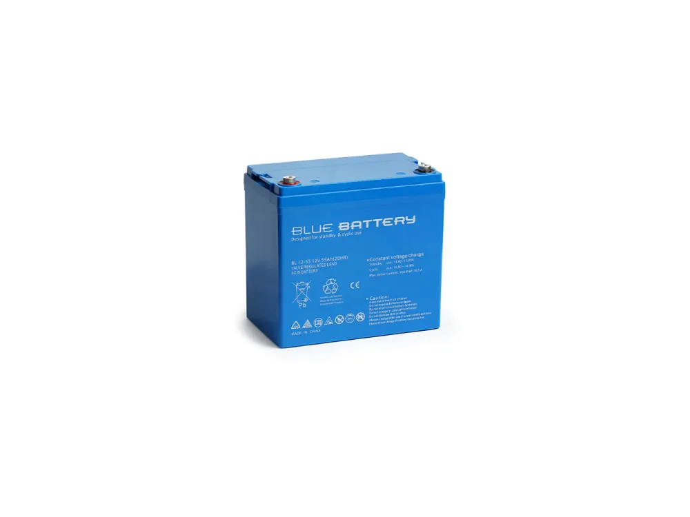 Blue Battery 12 Volt 55 Ah Bakımsız Kuru Akü Ups Aküsü