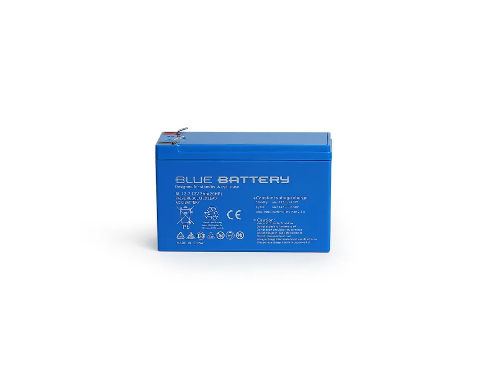 Blue Battery 12 Volt 7 Amper Bakımsız Kuru Akü Ups Aküsü