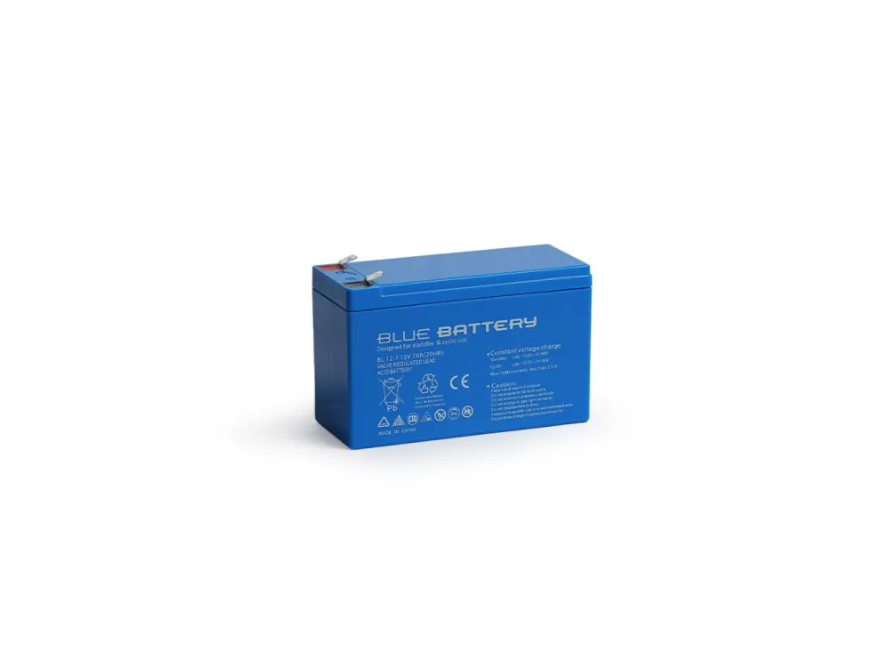 Blue Battery 12 Volt 7 Amper Bakımsız Kuru Akü Ups Aküsü