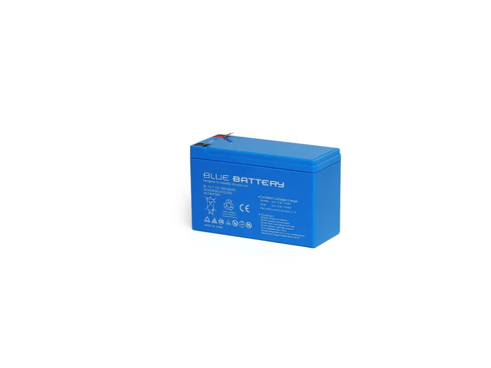 Blue Battery 12 Volt 7 Amper Bakımsız Kuru Akü Ups Aküsü