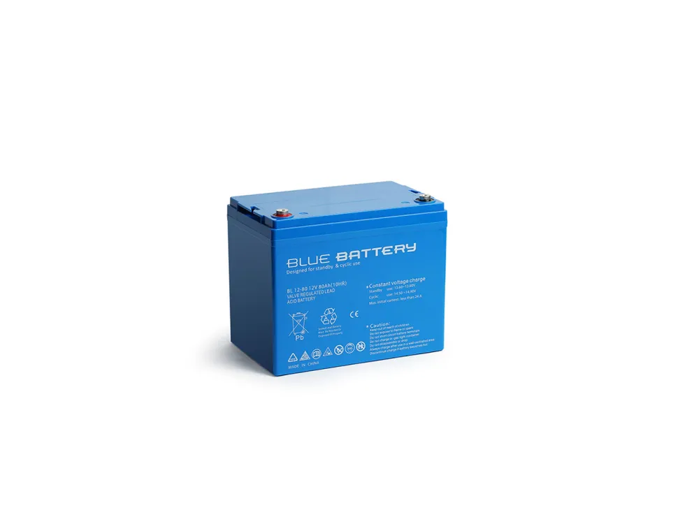 Blue Battery 12 Volt 80 Amper Bakımsız Kuru Akü Ups Aküsü