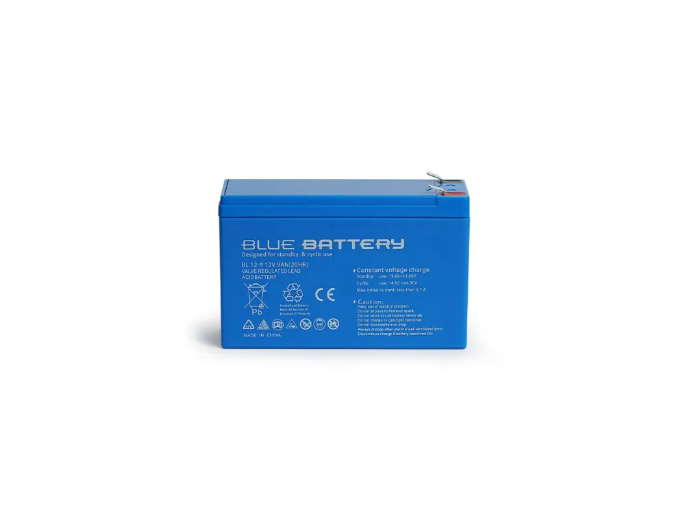 Blue Battery 12 Volt 9 Amper Bakımsız Kuru Akü Ups Aküsü
