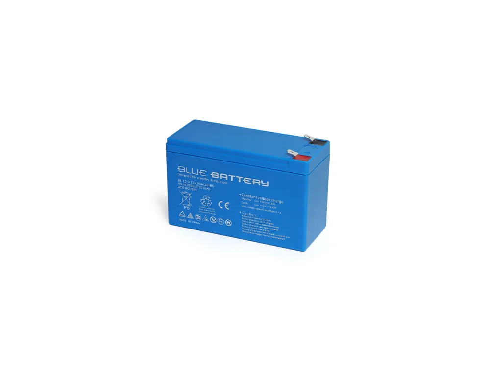 Blue Battery 12 Volt 9 Amper Bakımsız Kuru Akü Ups Aküsü