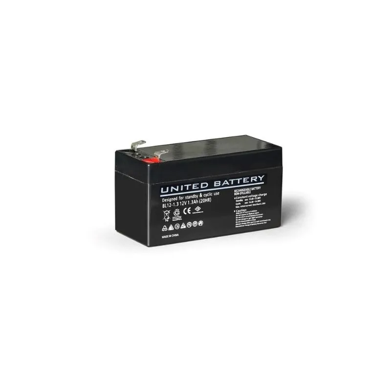 United Battery 12V 1.3Ah Bakımsız Kuru UPS Aküsü